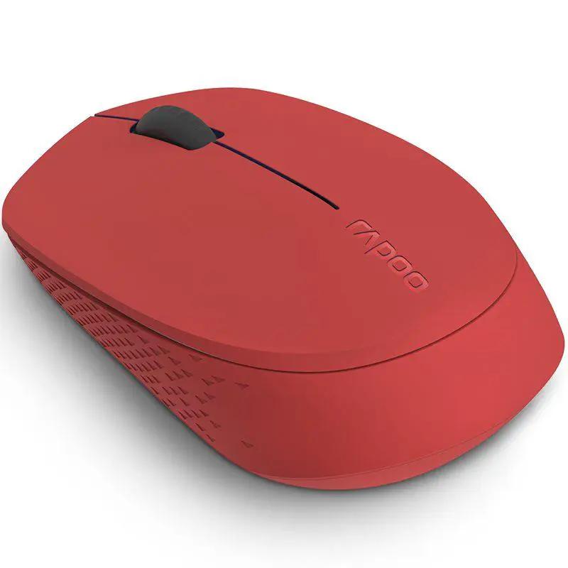 RAPOO M100 2.4GHz & Bluetooth Quiet Click Wireless Mouse Red by Rapoo