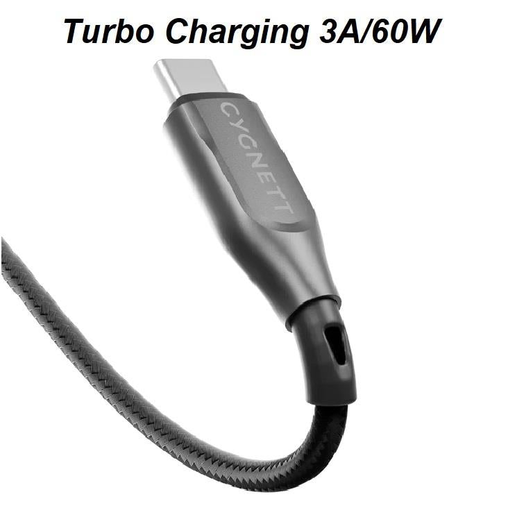 Cygnett Armoured USB-C to USB-A (2.0) Cable (2m)