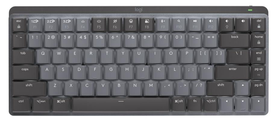 Logitech MX Mechanical Mini Wireless Keyboard, Graphite, MX Clicky