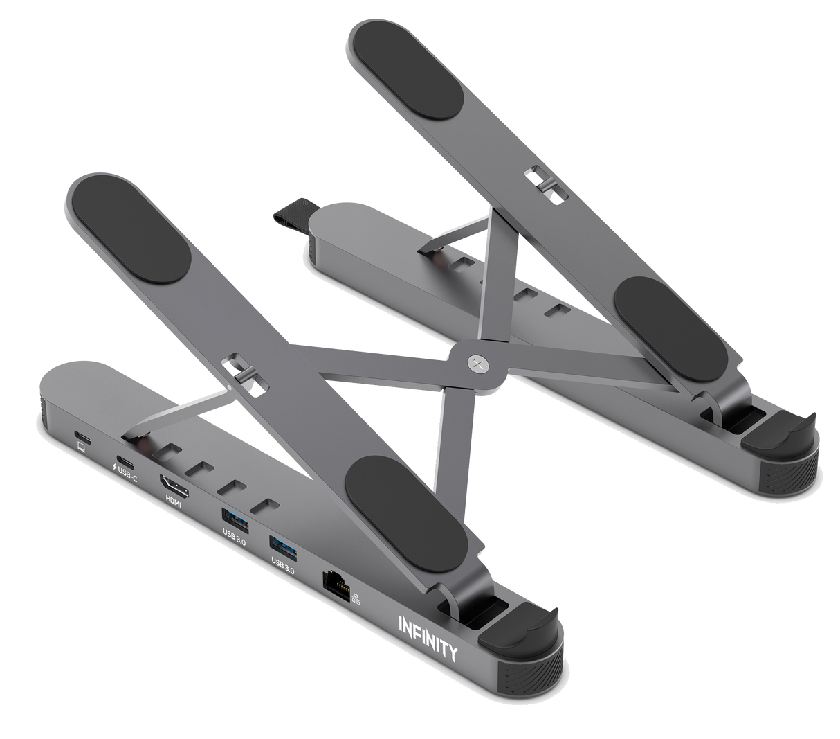 Infinity Laptop Stand with 5 in 1 Dock