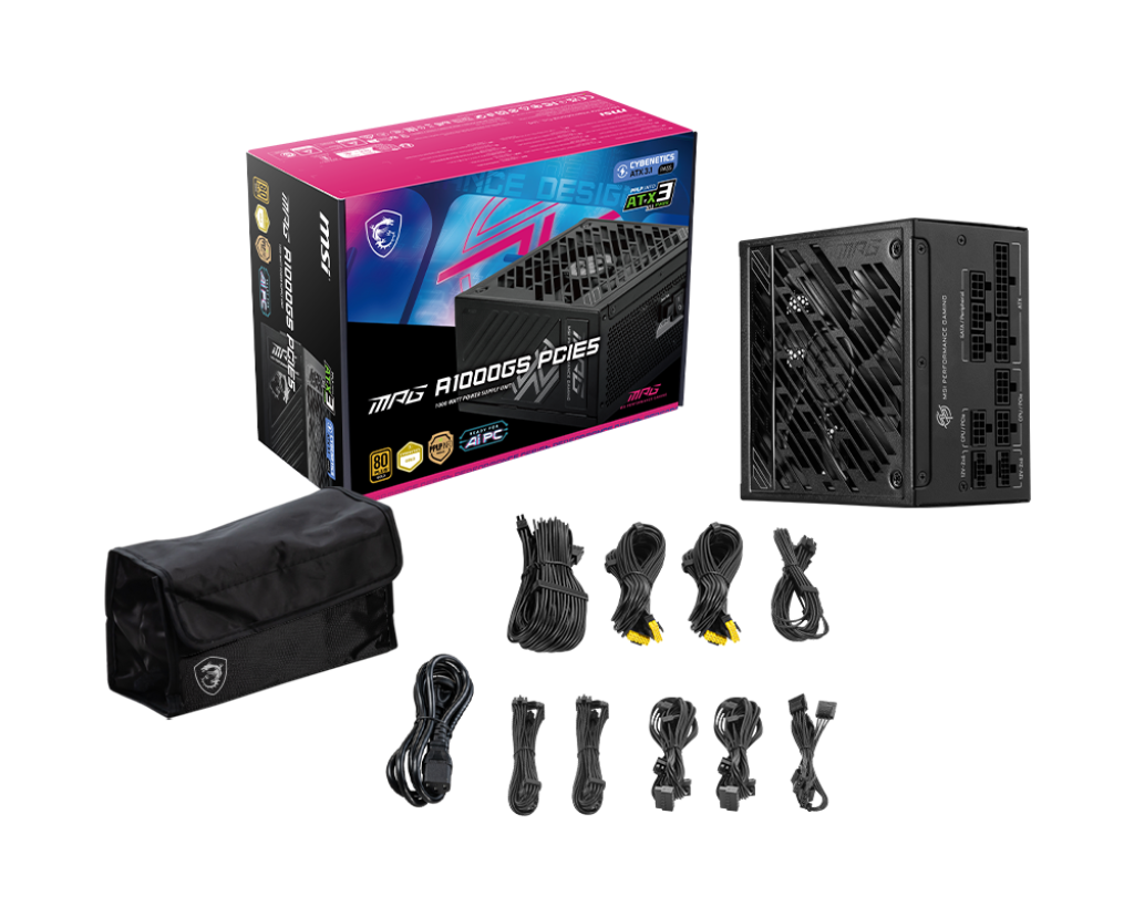 MSI MPG A1000GS PCIE5 1000W Power Supply