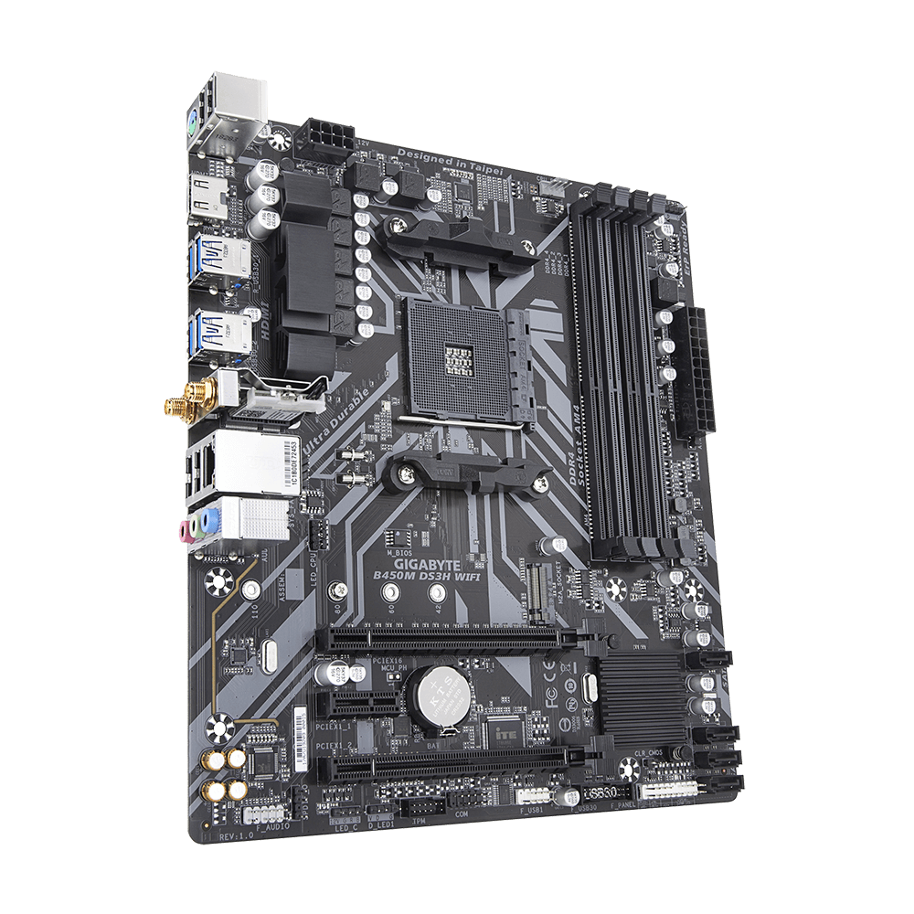 Gigabyte B450M DS3H WiFi AM4 mATX Motherboard