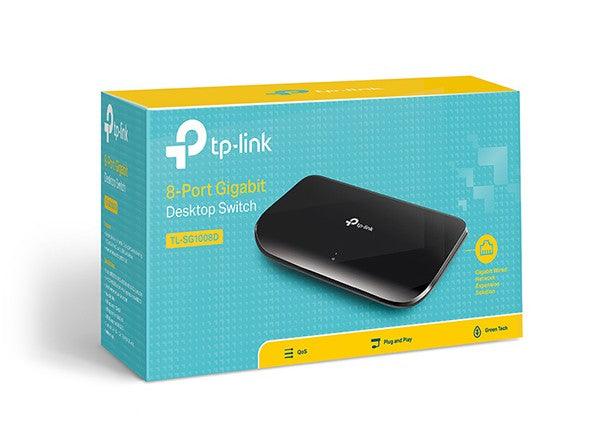 TP-Link SG1008D 8-Port Desktop Gigabit Switch - Electronics > Networking > Hubs & Switches > Gigabit Switches from TP Link