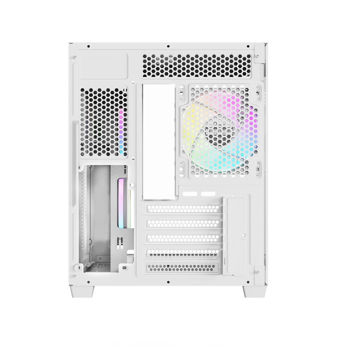 OCYPUS Gamma C54 WHITE mATX case with 3 Fans