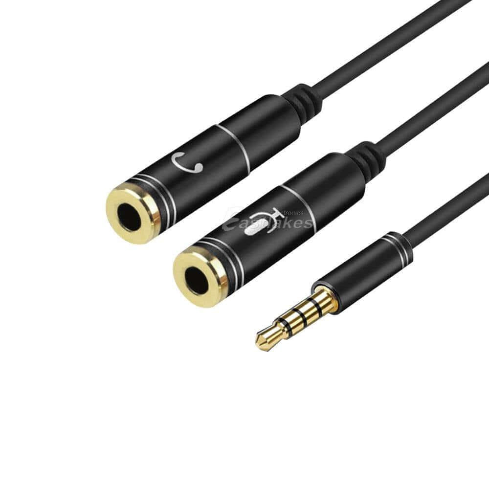 3.5mm Audio Mic Splitter 1xMale To 2xFemale