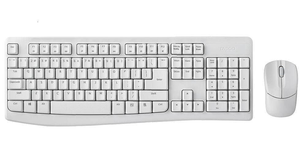 RAPOO X1800Pro WHITE Wireless Mouse & Keyboard Combo