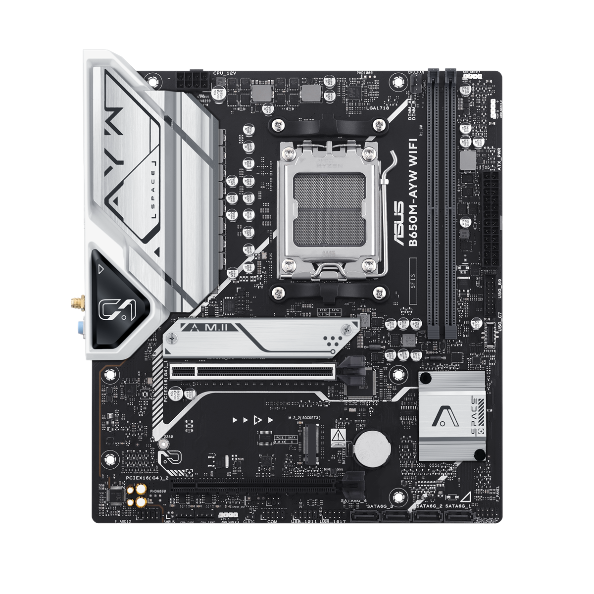 Asus B650M-AYW WIFI AM5 PCIe 5.0 mATX Motherboard
