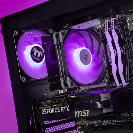 Thermaltake Infinity PRO V7 Desktop PC Intel Core i5-14600KF 32GB RAM RTX 5070 W11 - V350 Black