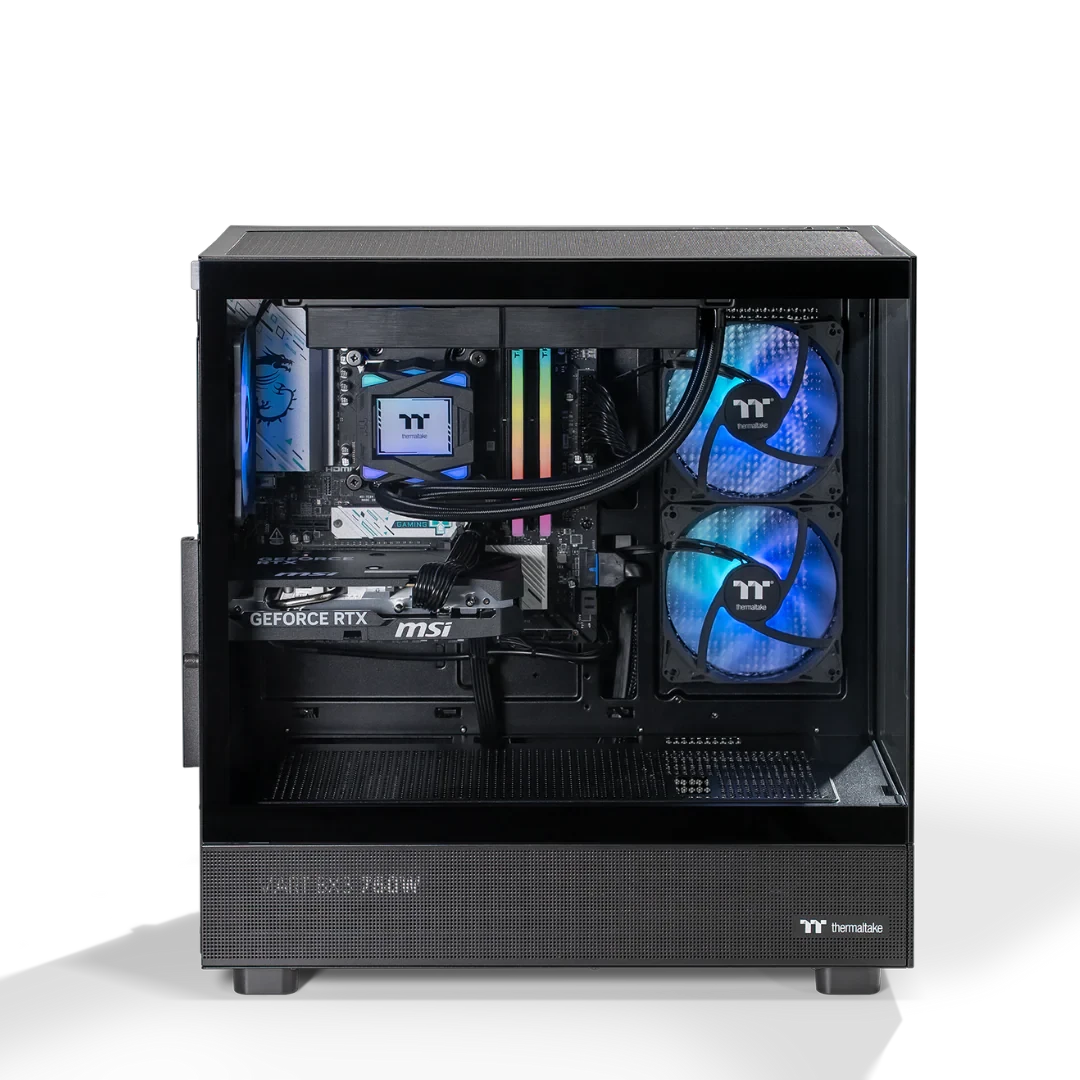 Thermaltake Horizon V2 Ryzen 5 7500F 32GB RTX 5060 1TB SSD 32GB RAM W11H Gaming Desktop PC - Black by Thermaltake