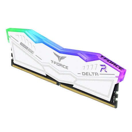 Team Group T-Force Delta RGB 32GB (2 x 16GB) 6000MHz CL38 DDR5 Desktop RAM - White