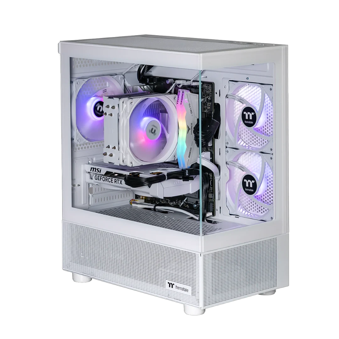 Thermaltake Horizon Elite i5-14400F, 32GB RAM, 1TB SSD, RTX 5060, Windows 11 Home - Snow by Thermaltake