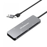 Simplecom CR407 5-Slot SuperSpeed USB 3.0 and USB-C to CFast/CF/XD/SD/MicroSD Card Reader by Simplecom