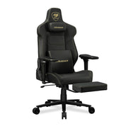 Cougar Armor Evo M Gold Gaming Chair with foot rest