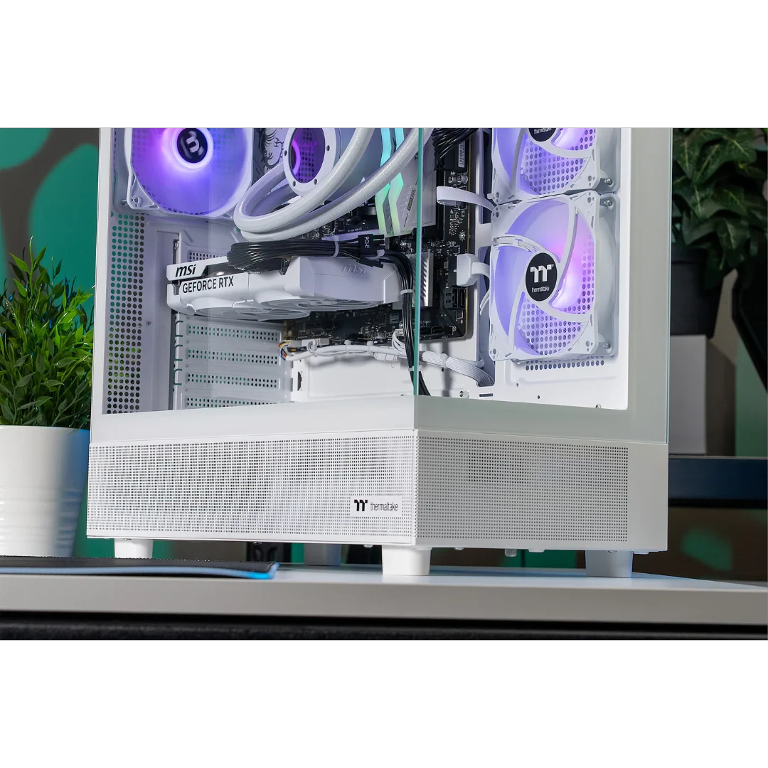 Thermaltake Horizon V2 Ryzen 5 7500F 32GB RTX 5060 1TB SSD 32GB RAM W11H Gaming Desktop PC - Snow by Thermaltake