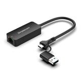 Simplecom NU405C SuperSpeed USB-C and USB-A to 2.5G Ethernet Network Adapter 2.5Gbps LAN by Simplecom