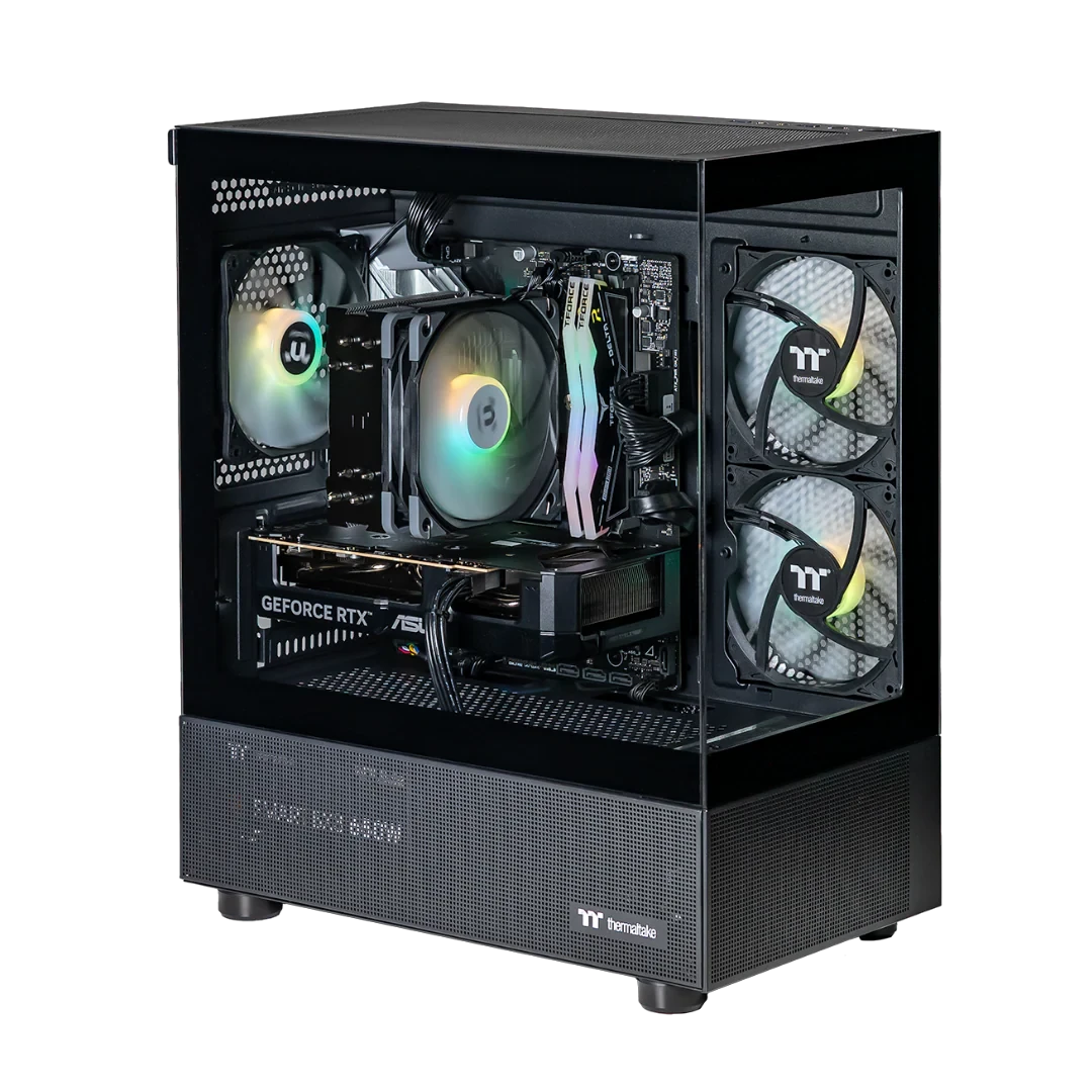 Thermaltake Horizon Elite i5-14400F, 32GB RAM, 1TB SSD, RTX 5060, Windows 11 Home - Black by Thermaltake
