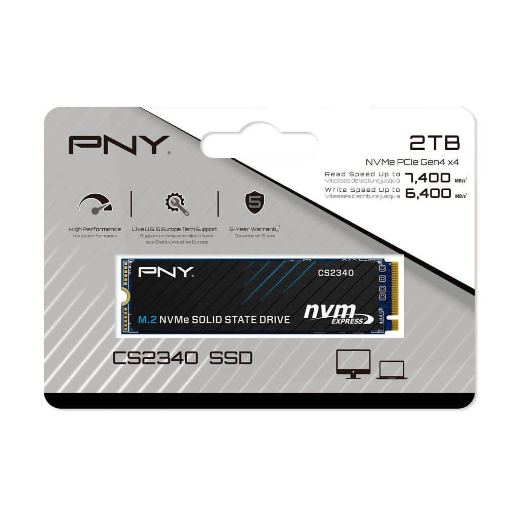 PNY CS2340 2TB M.2 2280 NVMe PCIe Gen4 SSD