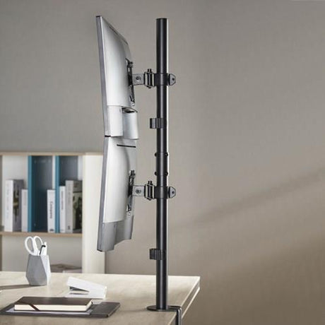 Brateck Vertical Pole Mount Dual-Screen Monitor Mount - Electronics > Video > Video Accessories > Television Parts & Accessories > TV & Monitor Mounts from Brateck