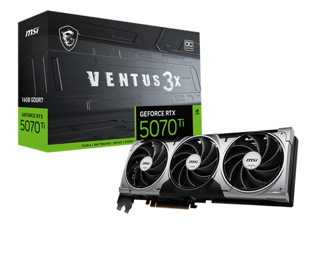 MSI GeForce RTX 5070 Ti 16G Ventus 3X OC by MSI