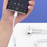 USP Type C to Aux 3.5mm DAC Headphone Jack Adapter - White by USP