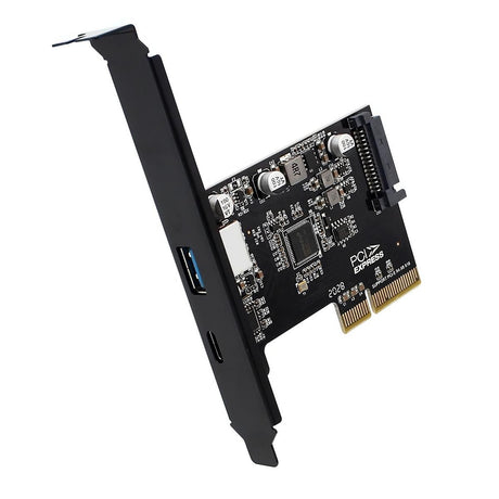 Simplecom EC312v2 PCIe x4 to 2-Port USB 3.2 Gen II 10Gbps USB-C and USB-A Expansion Card by Simplecom