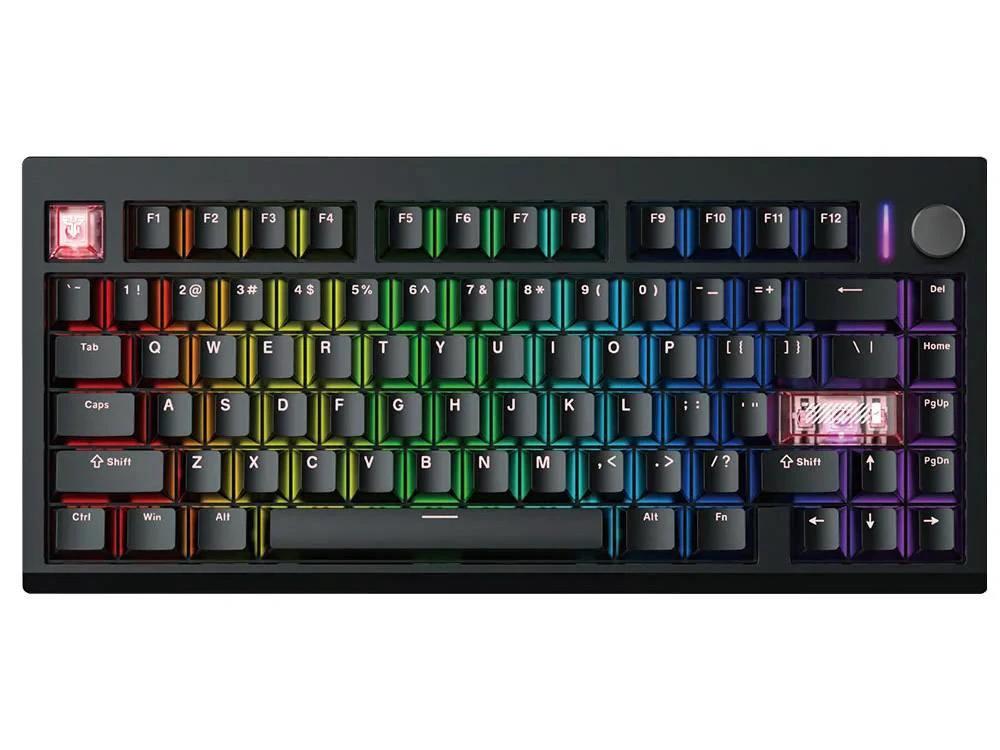 Fantech MAXFIT8 QMK Wireless Brown Switch Mechanical Keyboard - Black by Fantech