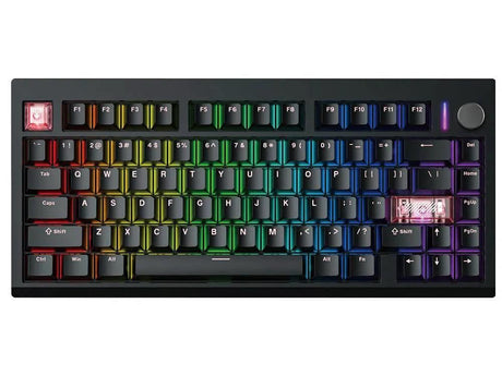 Fantech MAXFIT8 QMK Wireless Brown Switch Mechanical Keyboard - Black by Fantech