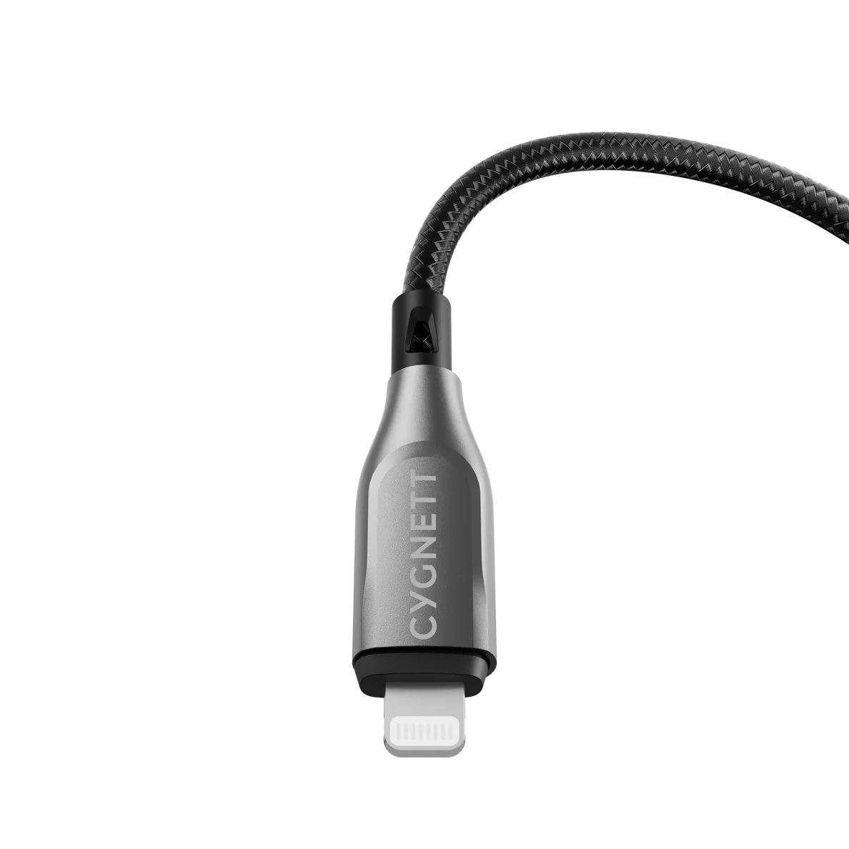 Cygnett Armoured Lightning to USB-C (2.0) Cable (1M) - Black