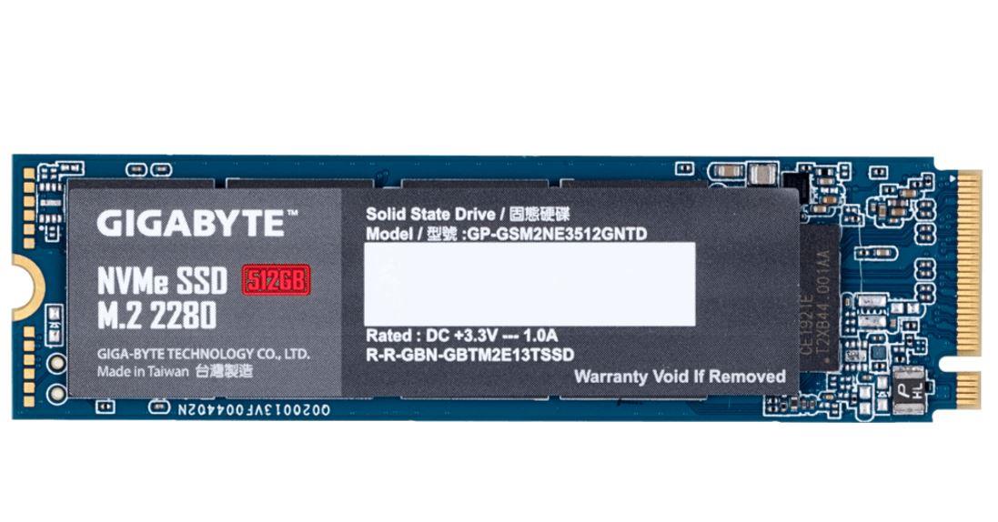 Gigabyte 512GB M.2 PCIe NVMe SSD