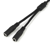 StarTech Slim Stereo Splitter Cable - 3.5mm Male to 2x 3.5mm Female