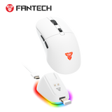 Fantech KANATA Tri-Mode Wireless Gaming Mouse with ARGB Charging Dock (White)