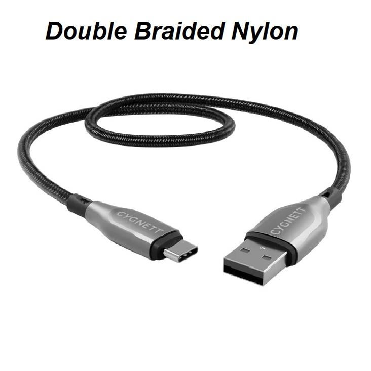 Cygnett Armoured USB-C to USB-A (2.0) Cable (2m)