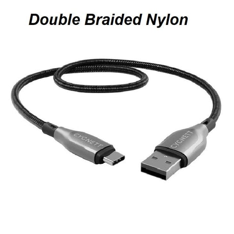 Cygnett Armoured USB-C to USB-A (2.0) Cable (2m)