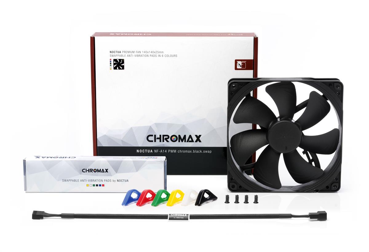 Noctua NF-A14 PWM chroma.black.swap 140mm Fan