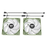 Thermaltake CT120 ARGB Sync Performance PWM Fan (up to 2000RPM) Matcha Green Edition - 2 Fan Pack by Thermaltake