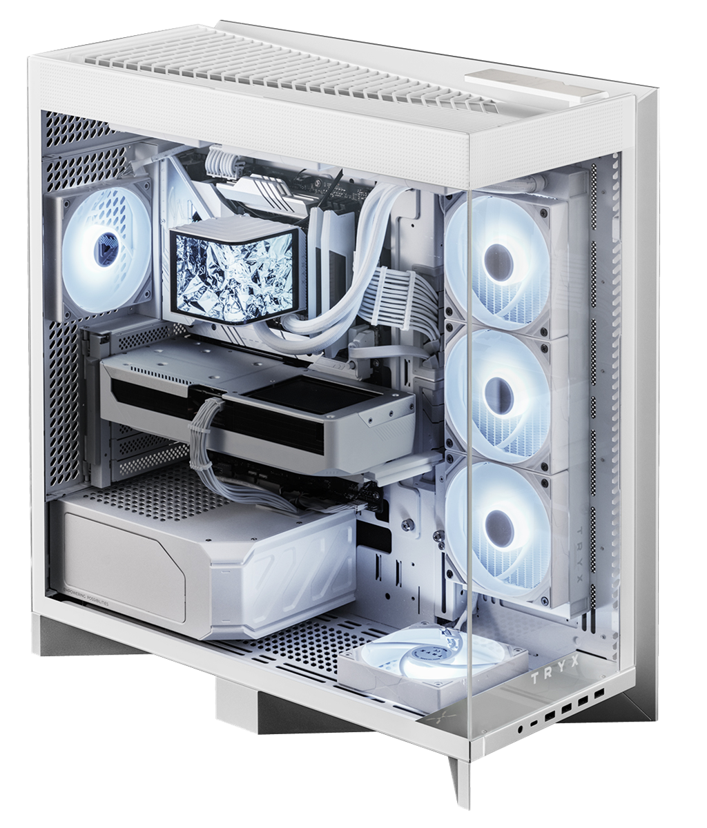 TRYX LUCA L70 White Mid Tower E-ATX Case