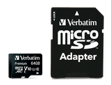 Verbatim Premium 64GB microSDXC Memory Card by Verbatim
