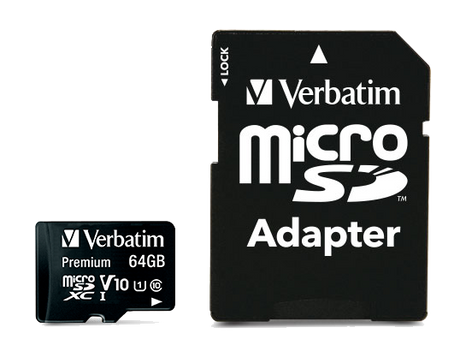 Verbatim Premium 64GB microSDXC Memory Card by Verbatim