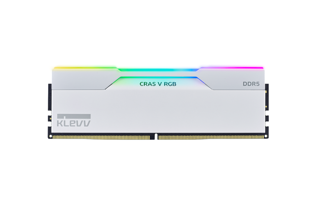 KLEVV CRAS V 48GB Kit RGB DDR5 6000MHz Memory White