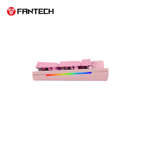 Fantech MAXPOWER II Wired Hot-Swap RGB Backlight Speed Grey Switch Mechanical Keyboard - Pink Wrist Rest by Fantech