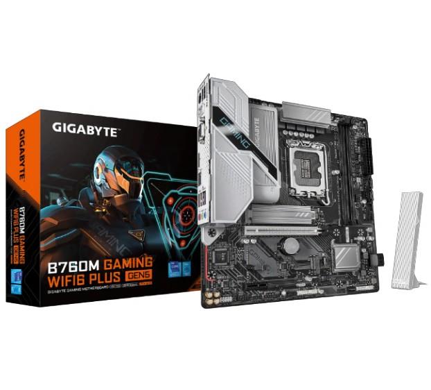 Gigabyte B760M GAMING WIFI6 PLUS GEN5 Intel LGA 1700 m-ATX Motherboard, 2xDDR5