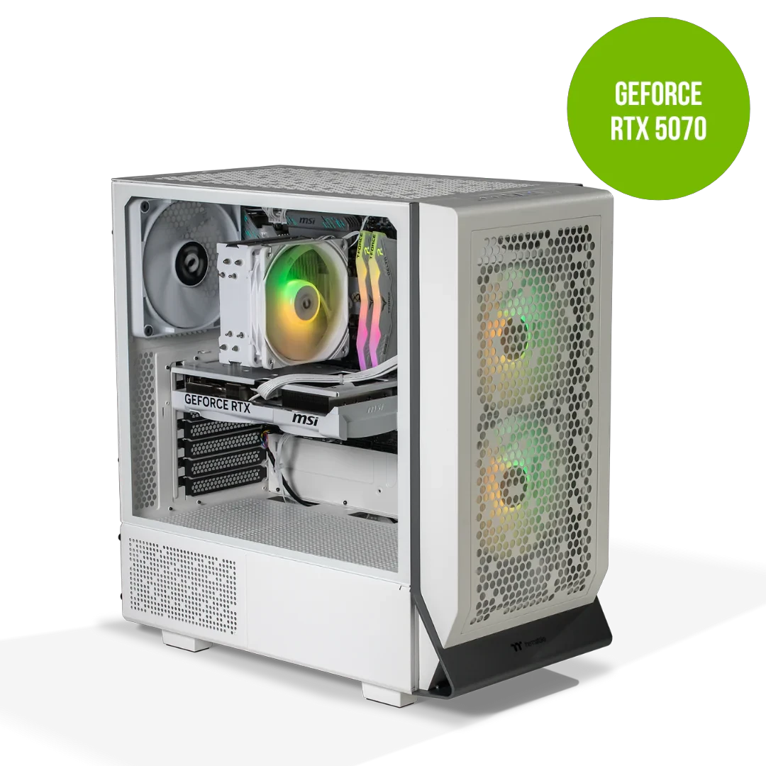 Thermaltake Infinity Pro V6 i5 14600KF GeForce RTX 5070 1TB SSD 32GB RAM W11H Desktop Gaming PC - Snow by Thermaltake