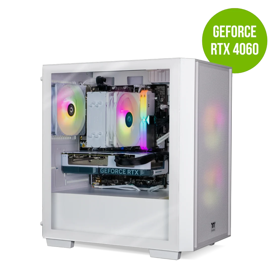 Thermaltake Genesis V4 Ultimate i5-12400F RTX 4060 1TB SSD 16GB RAM W11H Gaming Desktop PC - Snow Edition by Thermaltake