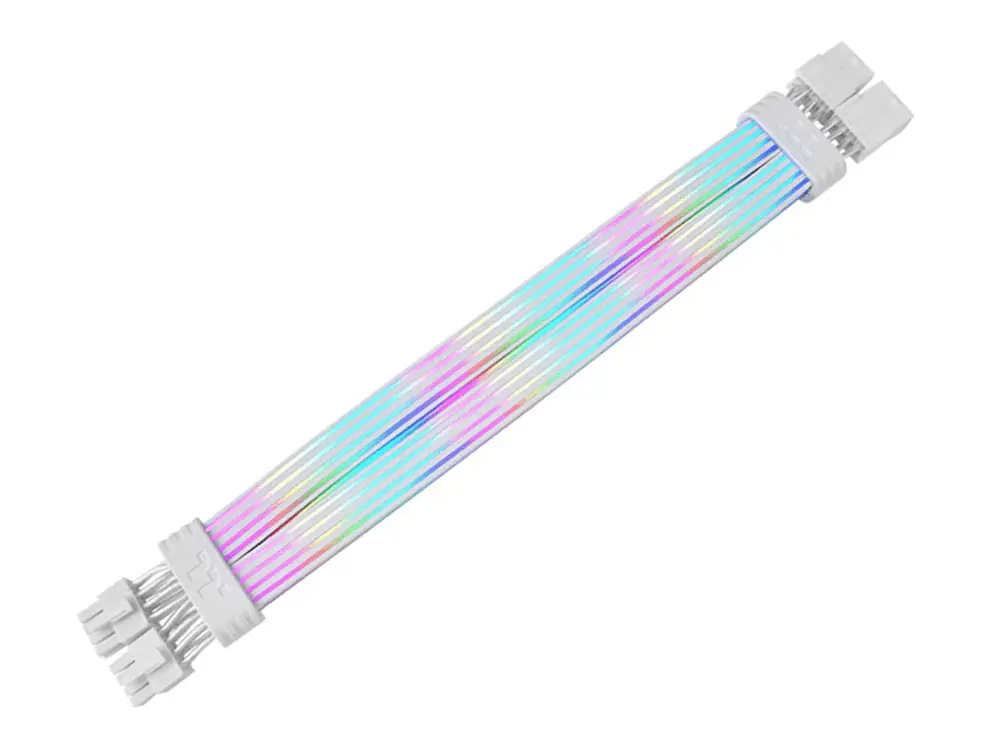 Thermaltake TtMod Sleeved ARGB 8Pin 300mm PSU Cable - Snow Edition by Thermaltake