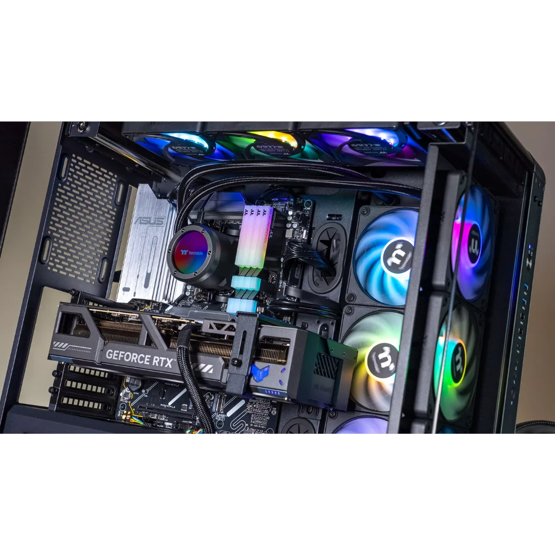 Thermaltake Gaming System Core Xtreme V2 Ryzen 7 9800X3D RTX 5080 2TB SSD 64GB RAM W11H Desktop Gaming PC by Thermaltake