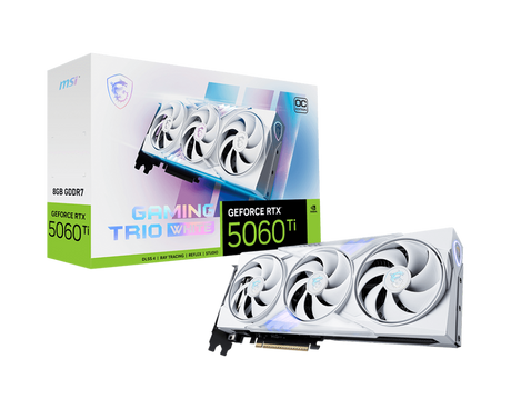 MSI GeForce RTX 5060 Ti 8GB Gaming TRIO OC White Graphics Card - from MSI