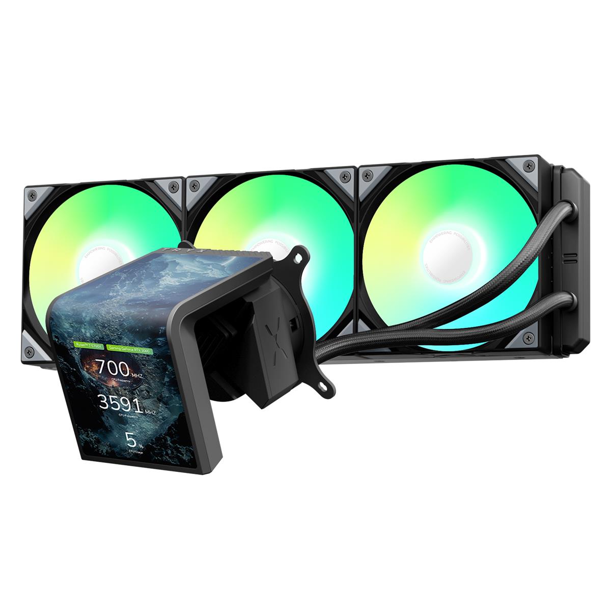 TRYX PANORAMA SE 360 AIO Liquid Cooler ARGB Black