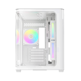 OCYPUS Iota C50 WHITE mATX case curve panel with digital display
