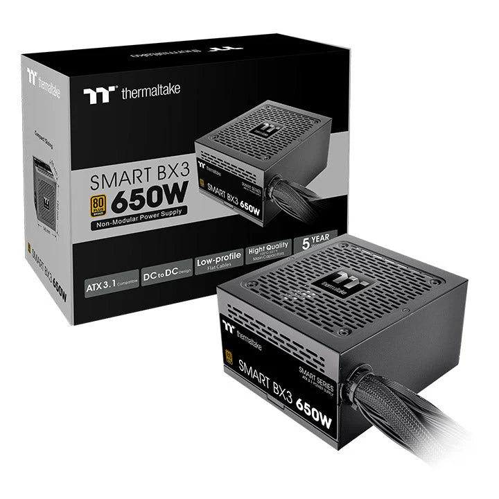 Thermaltake Smart BX3 650W ATX 3.1 PCIE5 80+ Bronze PSU