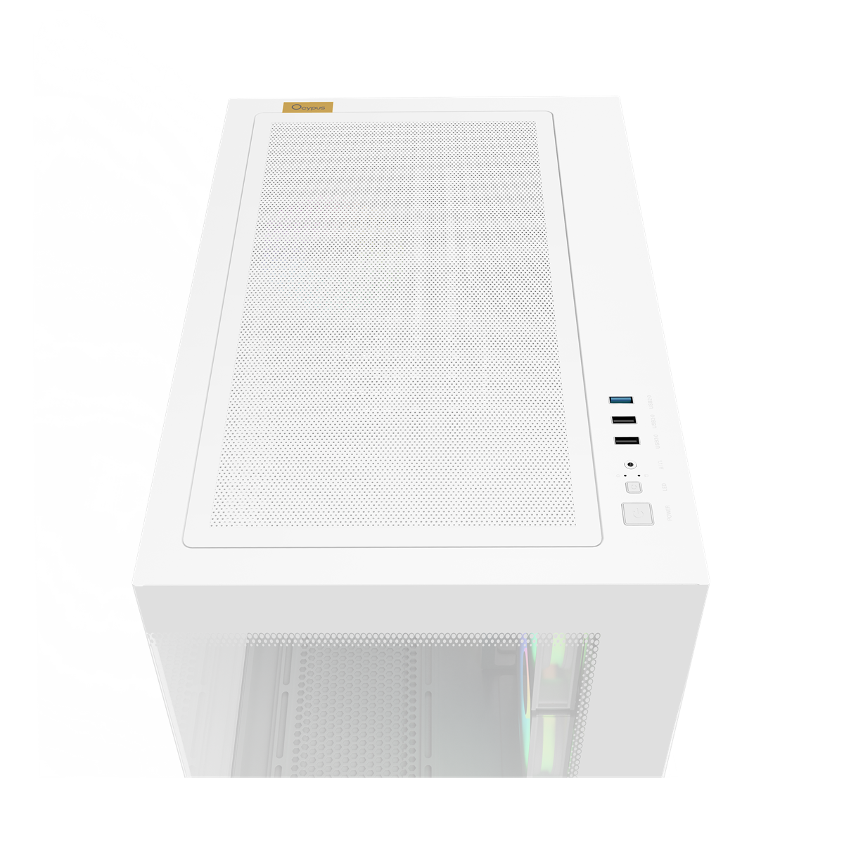 OCYPUS Gamma C54 WHITE mATX case with 3 Fans